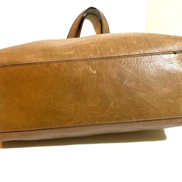 Marc Jacob’s vintage Brown distressed Leather Tote and Pouch Set - Picture 3 of 11